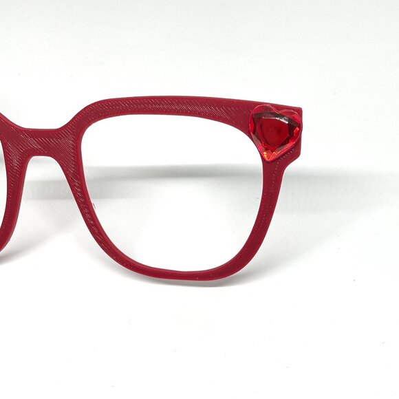 3D Printed Murphy Pair Eyewear Heart Topper-New! - Picture 2 of 2